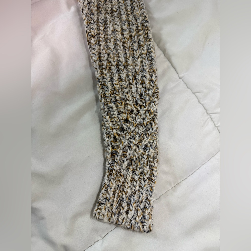 BANANA REPUBLIC Cable Knit Sweater Petite XS cropped Cabincore eclectic grandpa - Picture 9 of 11